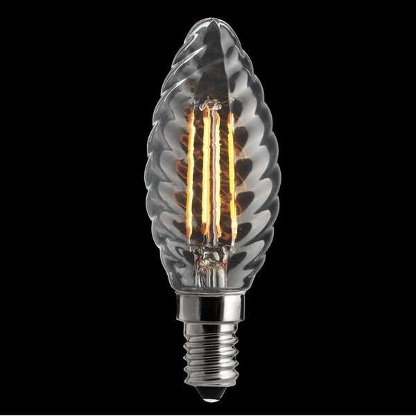 Unison 3-Stegs Dimbar Kron Vriden Klar 5W 2200K E14 Minne