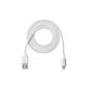 Nielsen Light Uppladdningssladd Tyg Vit 1M Till Iphone