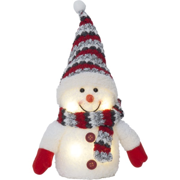 Star Trading Snögubbe Dekorationsfigur Joylight Röd