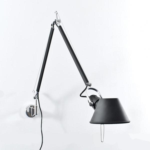 Artemide Tolomeo Micro Parete Svart M Väggfäste