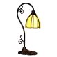 Nostalgia Design Coupe B82-12 Bordslampa Tiffany Amber 12Cm Böjd Arm