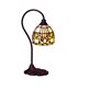 Nostalgia Design Fuchsia B99-12 Bordslampa Tiffany 12Cm Böjd Arm