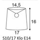 Bergo Lampskärm Sixten 17 Morfars Trädgård Klo E14