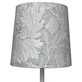 Bergo Lampskärm Sixten 17 Honeysuckle&Tulip Ljusgrå Klo E14
