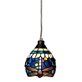 Nostalgia Design Trollslända T06-13 Fönsterlampa Tiffany 13Cm Safirblå