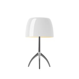 Foscarini Lumiere Bord Piccola G9 Alu/Vit On/Off Utgått