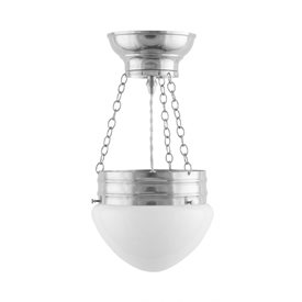 Karlskrona Lampfabrik Heidenstam Ampel 200 1-L Nickel/Opalglas