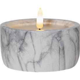 Star Trading Flamme Marble LED Blockljus