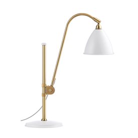 Gubi BL1 Bordslampa, Mattvit och mässing