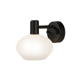 Aneta Lighting Elba Vägglampa 1:A Svart Ip44