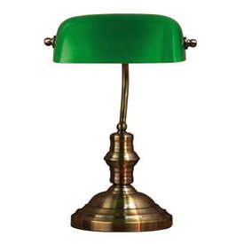 Grön bordslampa