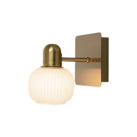 Aneta Lighting Messina vägglampa 1:a mässing IP44