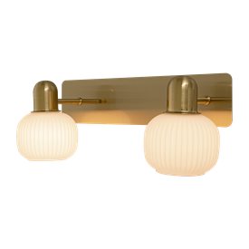 Aneta Lighting Messina vägglampa 2:a mässing IP44