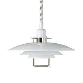 Belid T1232 Primus III taklampa 50cm vit-krom med hiss