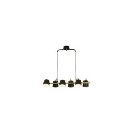 Aneta Lighting Espresso Taklampa, Svart/Trä 100Cm