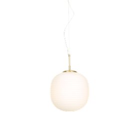 Aneta Lighting Sirius taklampa Ø30cm mässing-opalvit