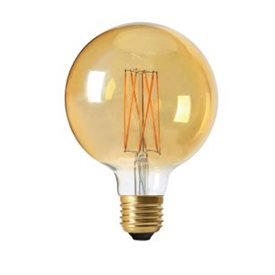 Pr Home Globlampa Led Elect Filament 125Mm 2,5W E27 Gold Dimbar