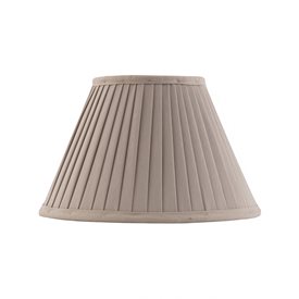 Karlskrona Lampfabrik Lampskärm 20Cm Veckad Tyg Beige/Natur Ringfäste