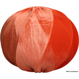 Bergo Ball Criss Cross Skärm 48Cm Orange Sammet Exkl Upphäng