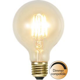 Star Trading Globlampa Led Klar 80mm 1,6W E27