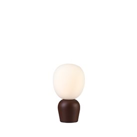 Belid B4001 Buddy bordslampa mörk rostbrun opalvit