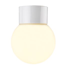 Ifö Electric Classic Glob Rak Vit/Matt Opalglas 150Mm Ip54