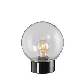 Ifö Electric Classic Glob Rak Svart/Klarglas 200Cm Ip54