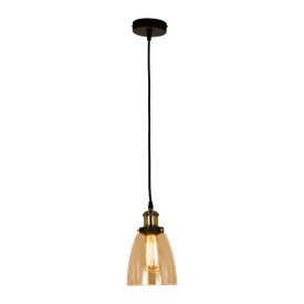Aneta Lighting BECKY taklampa, antik/amber