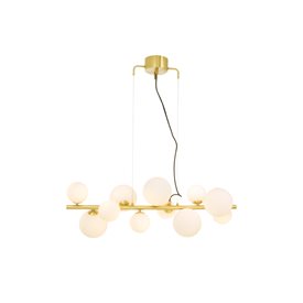 Aneta Lighting Molekyl Taklampa 85Cm Mässing/Opal