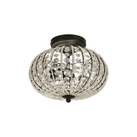 Aneta Lighting EDDA plafond, svart/klar