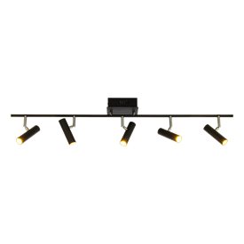 Aneta Lighting Artic takspotlight rak 5:a svart