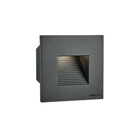 Norlys Namsos Mini 1340 vägglampa infälld Grafit Led