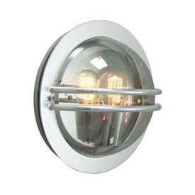 Norlys Bremen 630 vägglampa Galvad/Klar Ip54