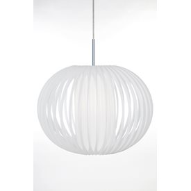 Globen Lighting Plastband Taklampa Xl Krom/Vit 50Cm Utgått