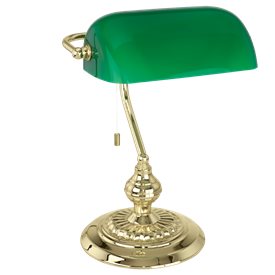 Eglo Banker bordslampa 90967, Mässing och grön