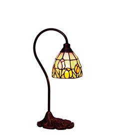 Nostalgia Design Tulipana B65-12 Bordslampa Tiffany 12Cm Böjd Arm
