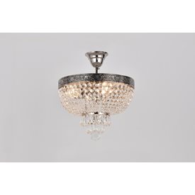 Norrsken Design Queen Kristallplafond 30Cm Nickel