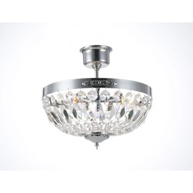 Norrsken Design Rhea Kristallplafond Liten 36Cm Krom