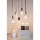 Star Trading Lys Lampfot E27 10 cm i trä, Vit, brun & svart