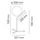Flos IC Lights T1 High Bordslampa Mässing