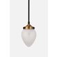 Globen Lighting Juni Pendel 11Cm, Antikmässing/Slipat Frostat Glas