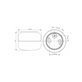 Ifö Electric Ohm 140/115 Led Svart/Matt Opalglas 3000K Ip44