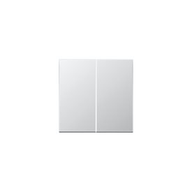 Jung Strömbrytare Återfjädrande 2X1-Pol (Kron) Ls990, Aluminium