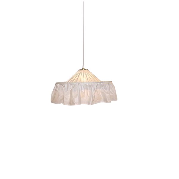 Vallentuna armatur & skärmateljé Taklampa Carl Larsson 50Cm Vit Chintz 01 Ofodrad Inkl Upphäng