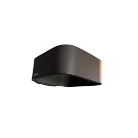 Westal Illusion Oval vägglampa utomhus IP54, Svart
