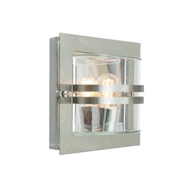 Norlys Bern 650 vägglampa utomhus IP54, Stål med klarglas