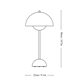 Andtradition Flowerpot Vp3 Bordslampa Gråbeige
