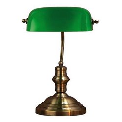 Grön skrivbordslampa