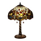 Nostalgia Design Trollslända Oliv B05-40 Bordslampa Tiffany 40Cm