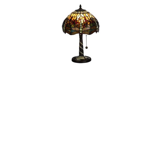 Nostalgia Design Trollslända Oliv B05-30 Bordslampa Tiffany 30Cm